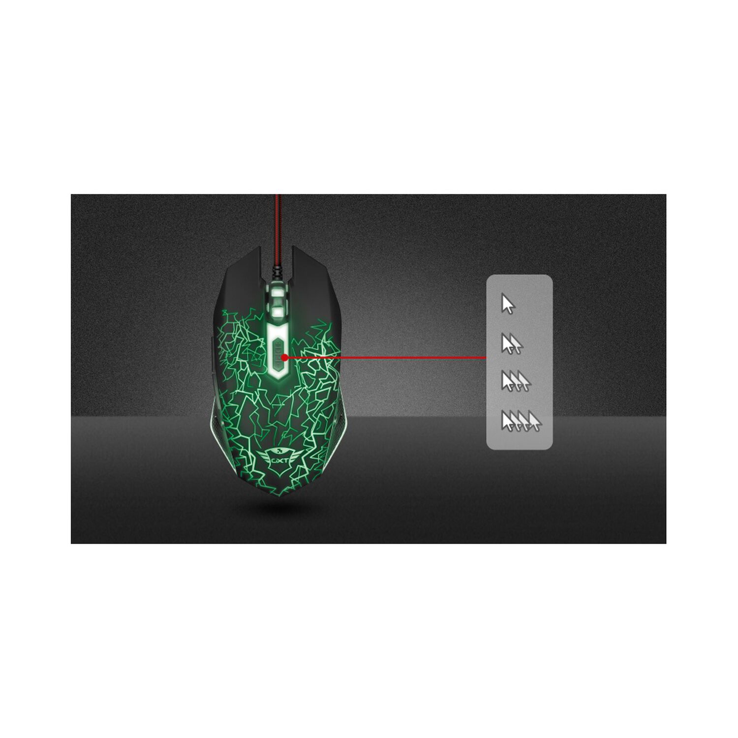 Mouse Gamer Ambidiestro Trust Gxt 105 Izza Full Retroiluminado image number 7.0