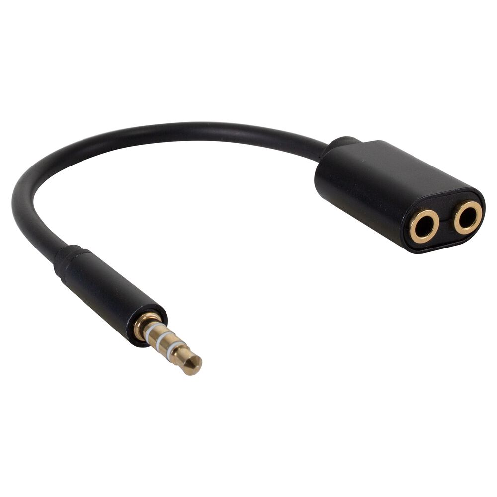 Adaptador De Audio De 3.5 Mm A 2 Salidas 3.5 Mm Audio Y Mic image number 0.0