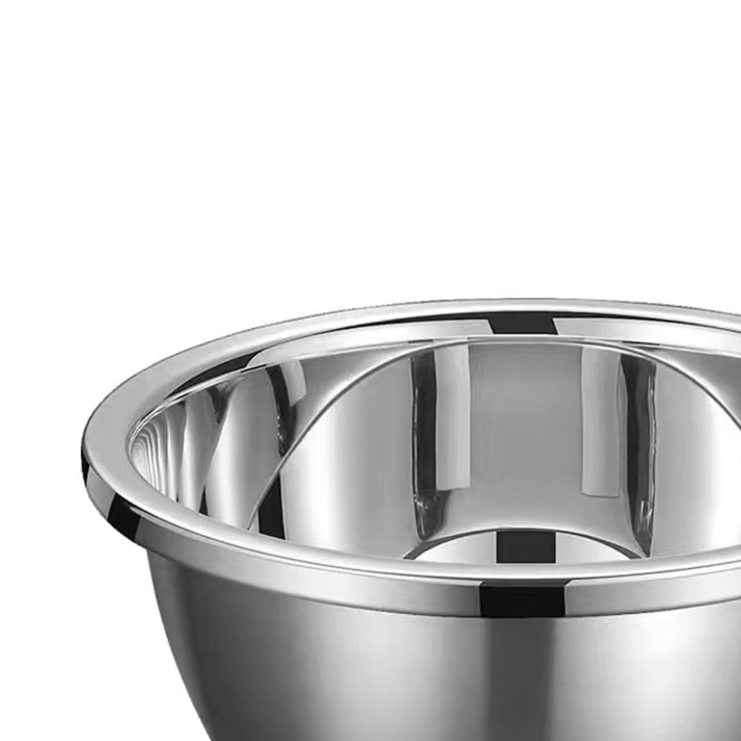 Bowl Ensaladera Redondo Fuente Base Plana Acero Cocina 18cm image number 2.0