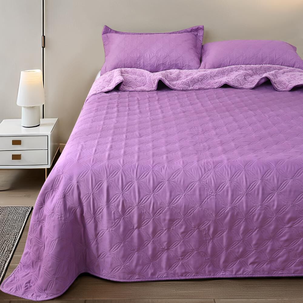 Cubrecama Sherpa Belle Noite Ultrasonic / King image number 0.0