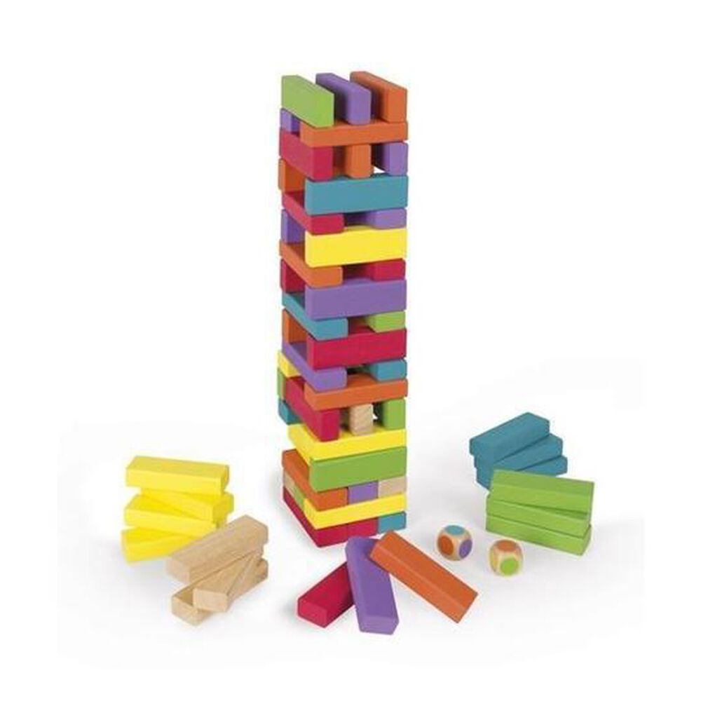 Juego De Yenga Color , Wiss Toy O Torre Infernal 54 Piezas image number 3.0