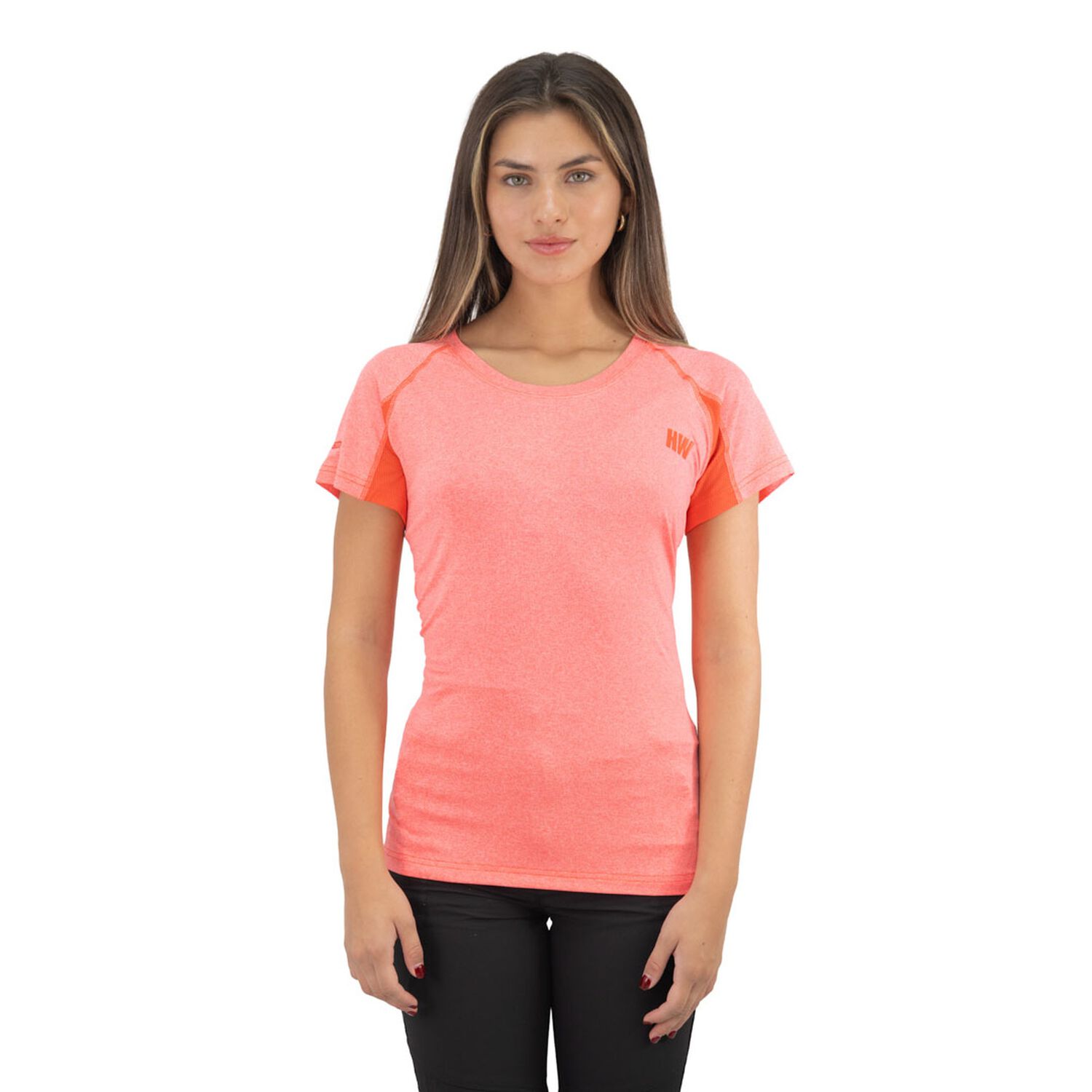 Polera Dry Fit Hw Spx Manga Corta Mujer Coral image number 0.0