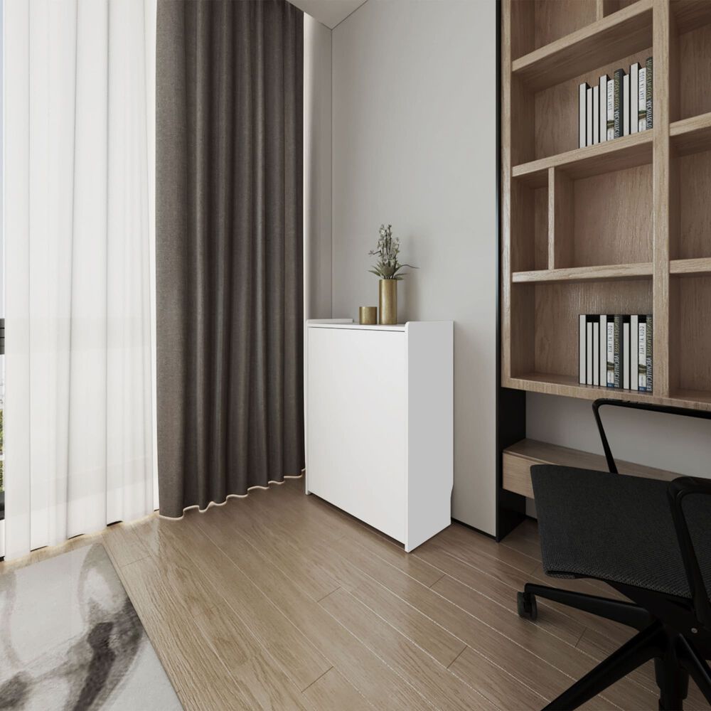 Escritorio Plegable 85,6x101x63x6 Cm Blanco image number 3.0