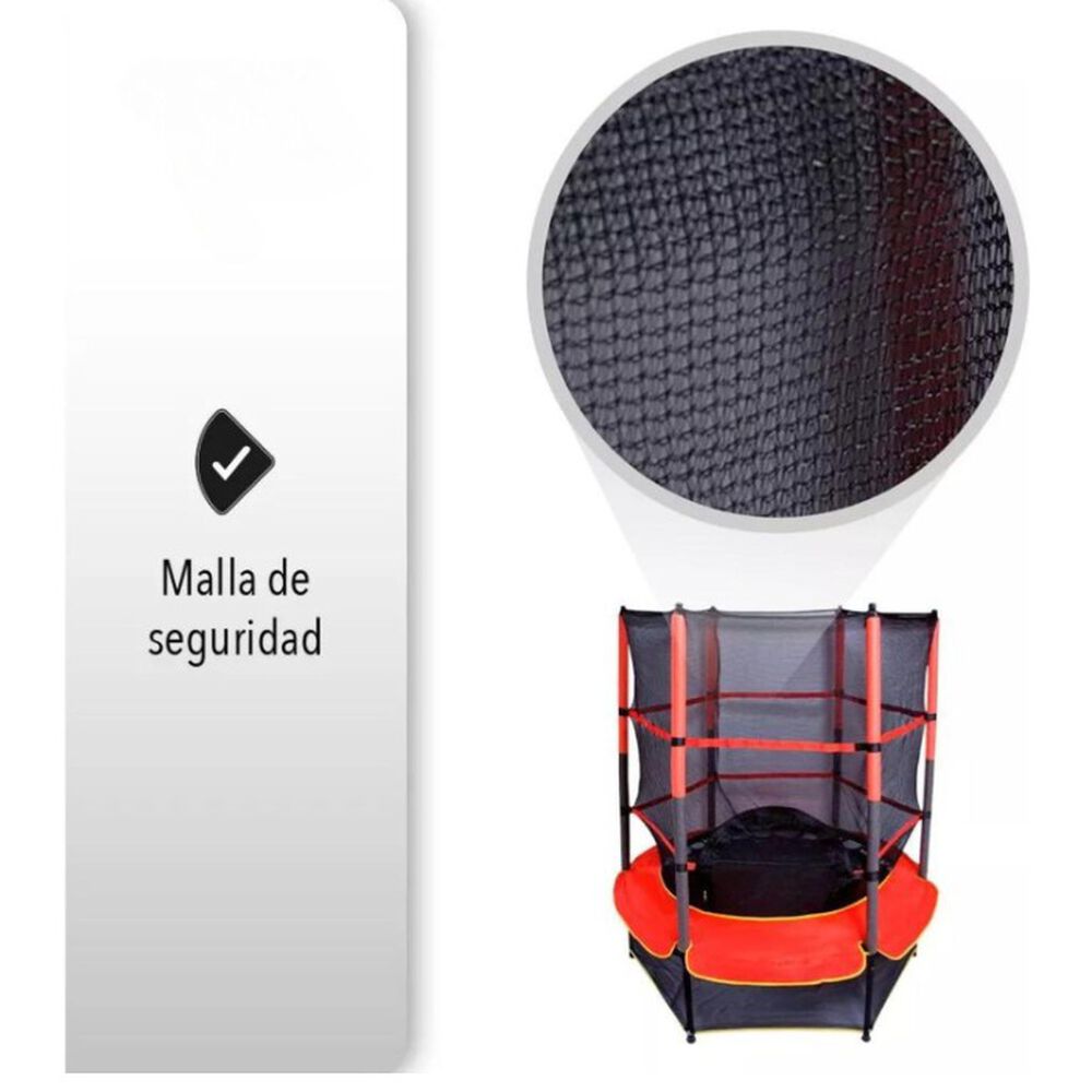 Cama El&aacute;stica Saltarina Trampolin Para Ni&ntilde;os 1.4m Con Malla image number 2.0