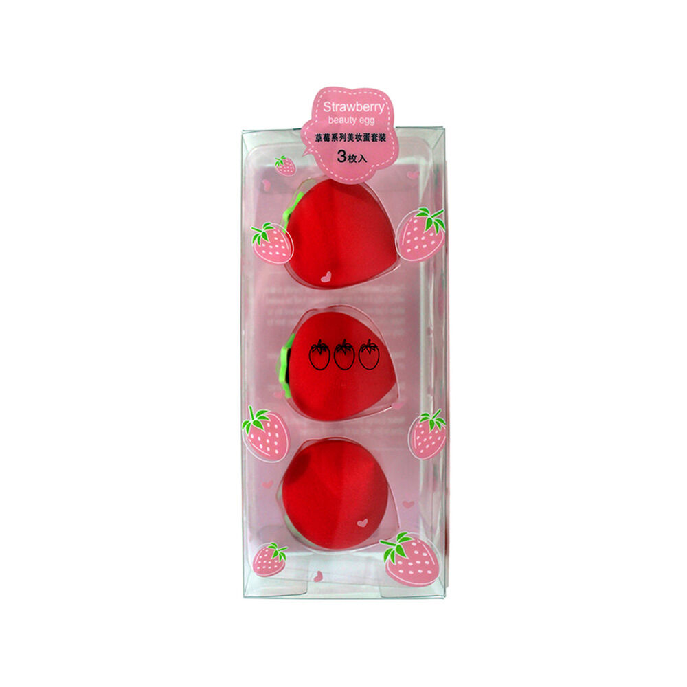 Set De Esponjas De Maquillaje Strawberry 3und Newkylie image number 0.0