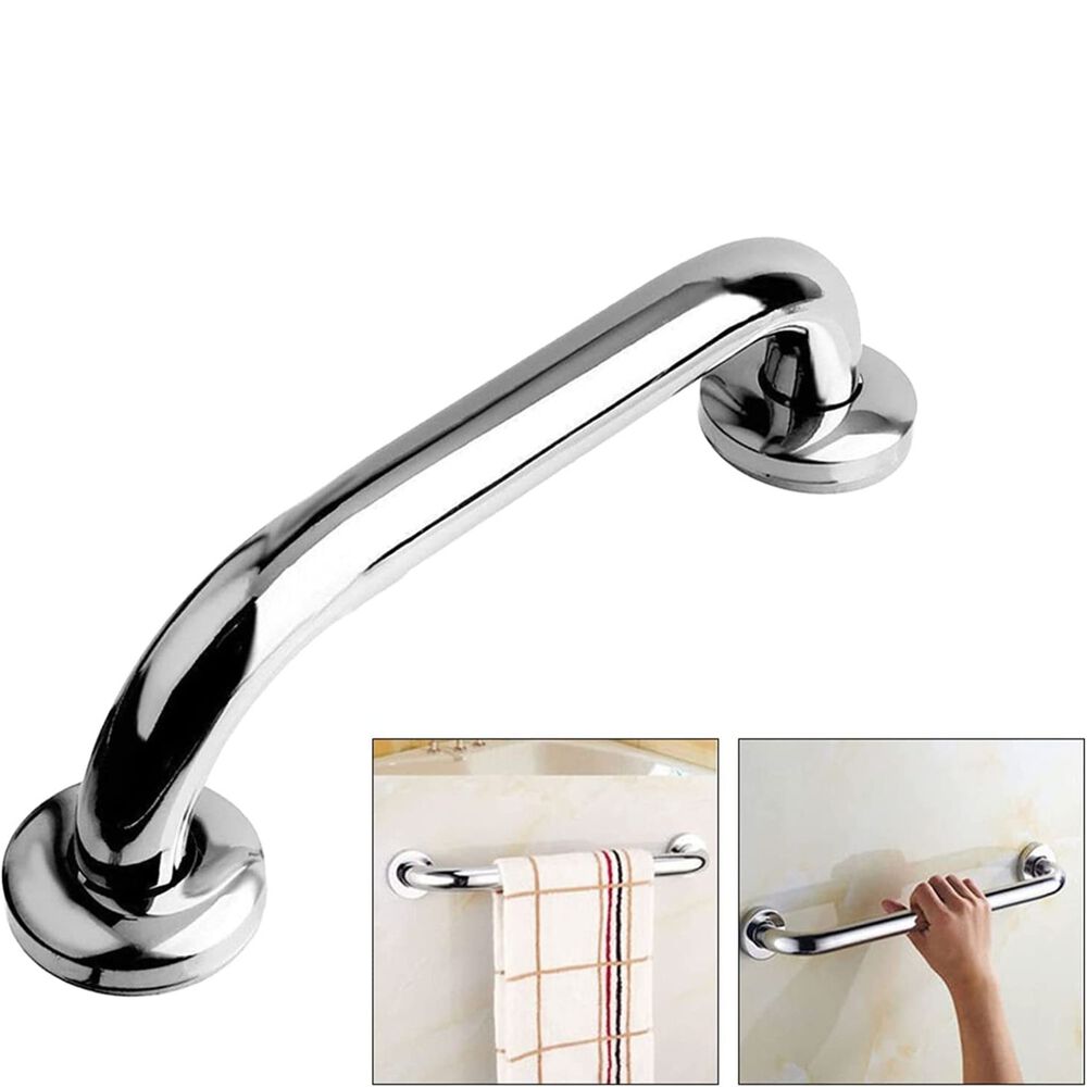 Set 2 Barras Seguridad Baño Wc Pasamanos Acero Inoxidable 40 Cm image number 2.0