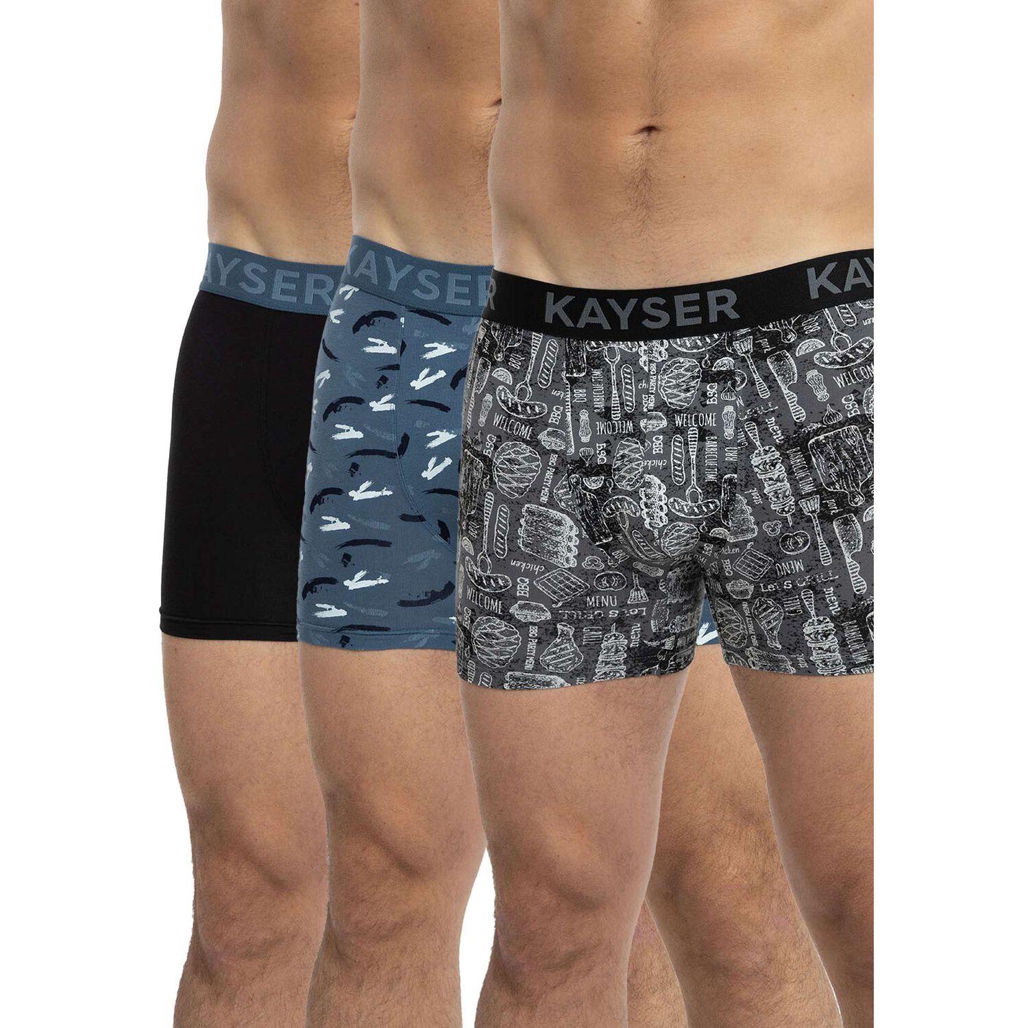 Pack De 3 Boxers Algod&oacute;n Hombre Kayser P393.280-azu image number 0.0