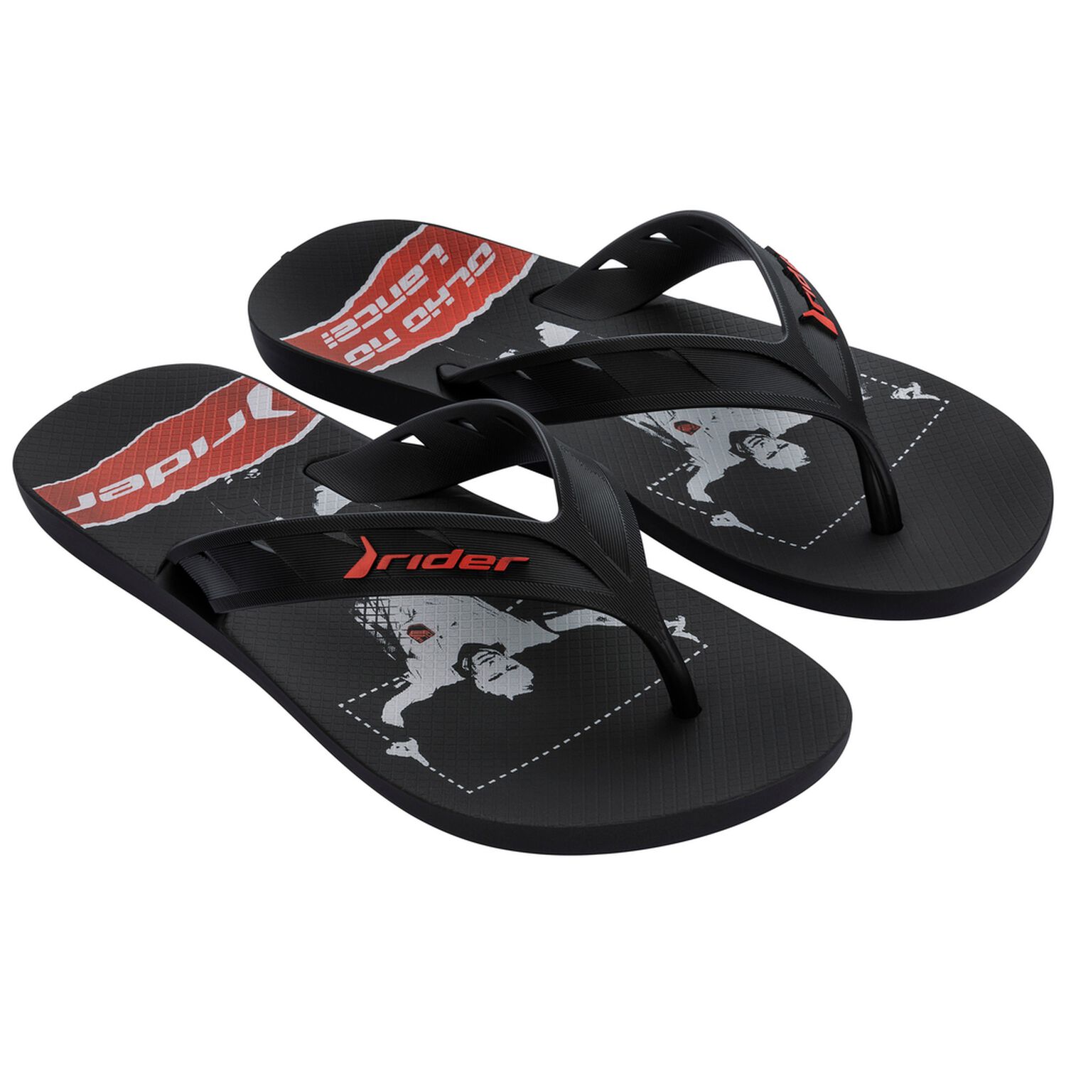 Sandalia Hombre Rojo/negro Street Rider image number 1.0