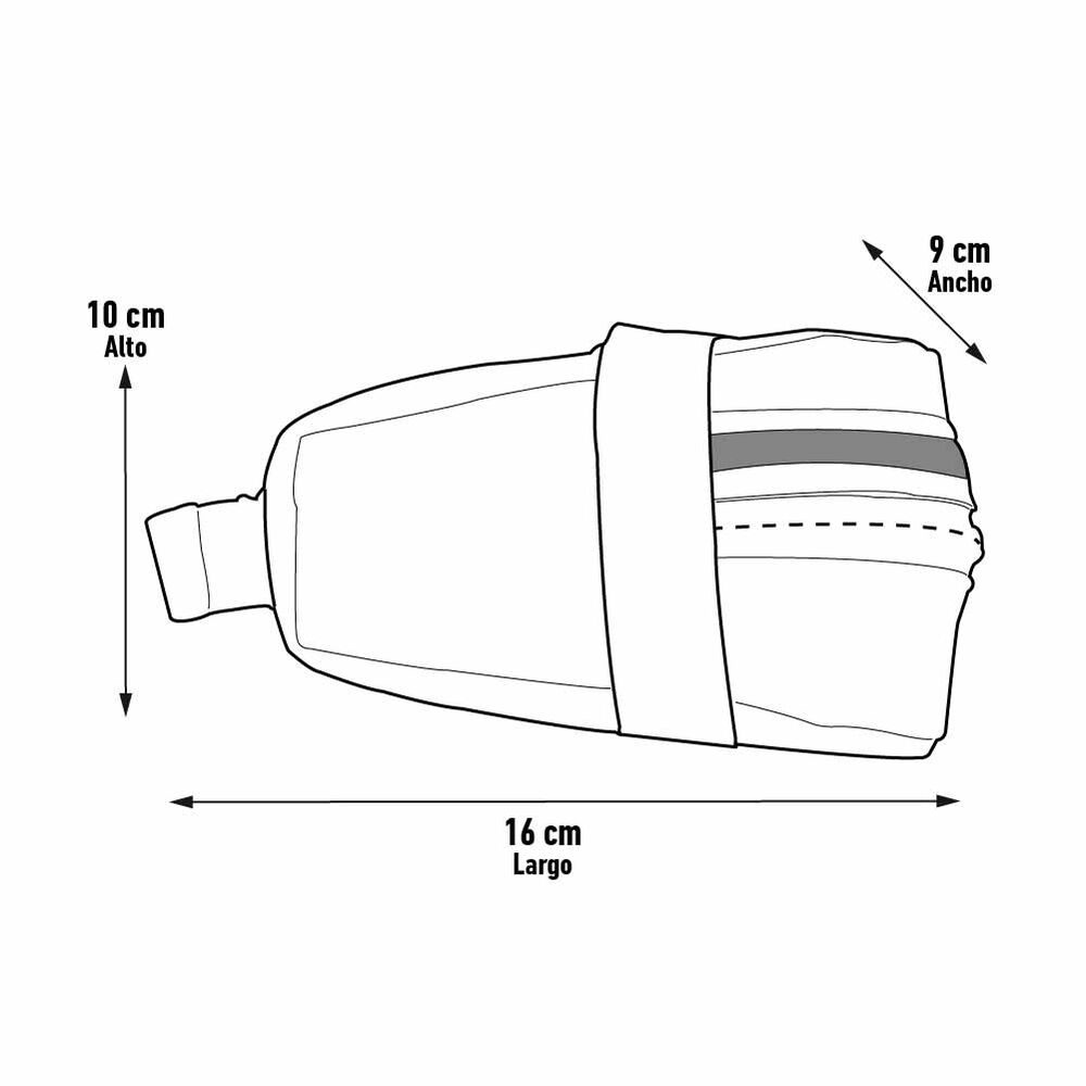 Bolso Bicicleta Sillín Impermeable Negro image number 2.0