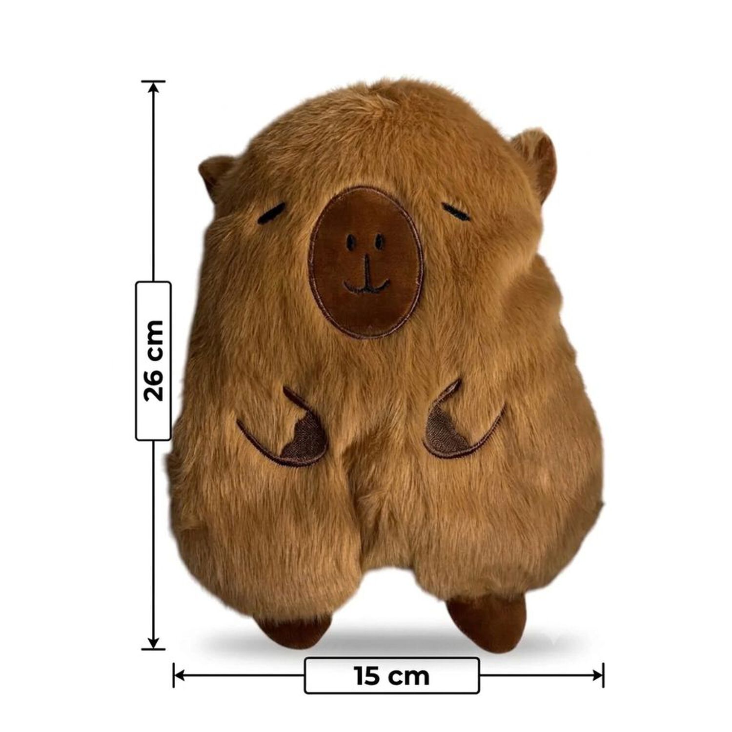 Guatero Capibara Peluche Kawaii Bolsa Agua Caliente Masaje 300ml image number 2.0