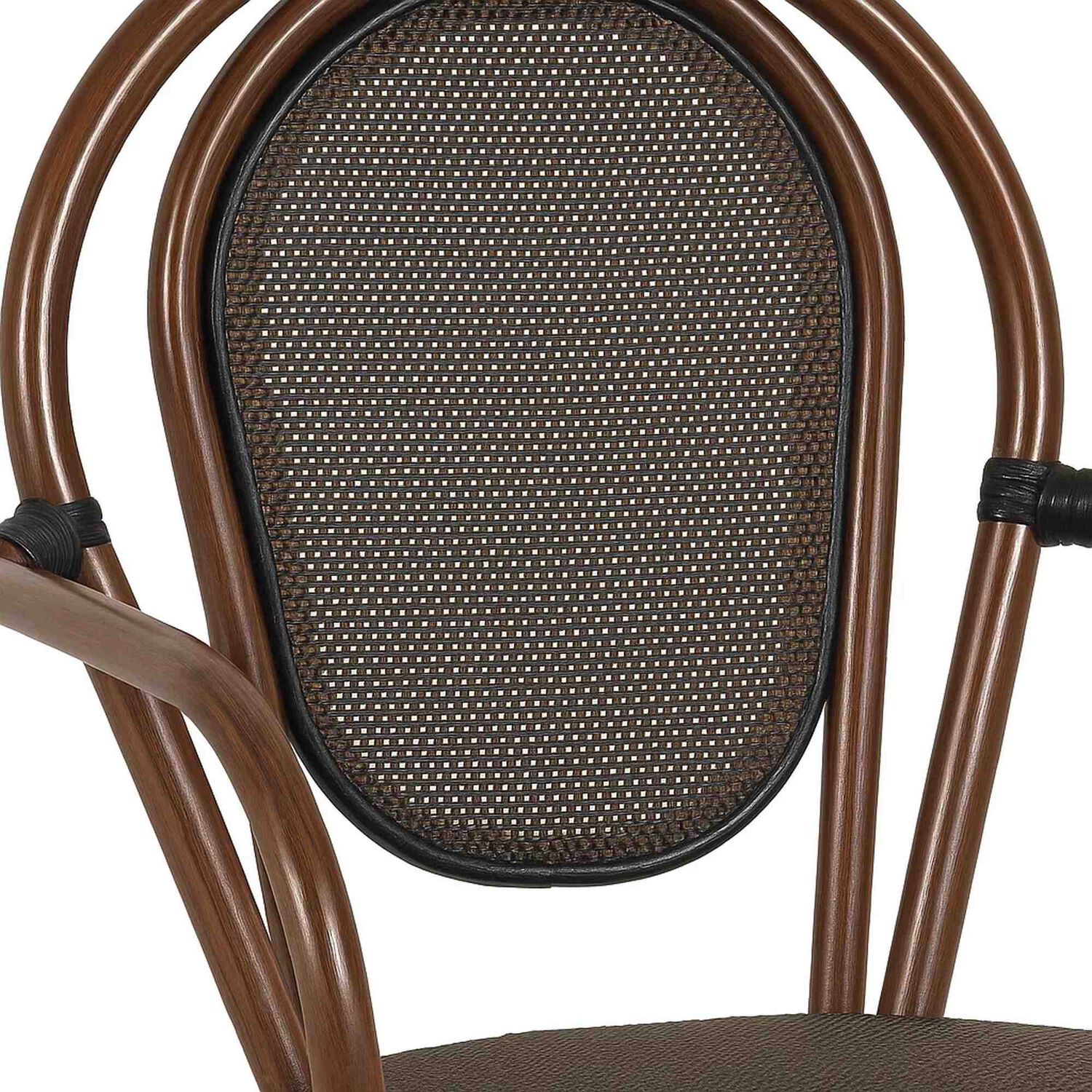 Pack De 4 Sillas Provence Parisina Rattan Con Reposabrazos - Caf&eacute; Oscuro image number 5.0