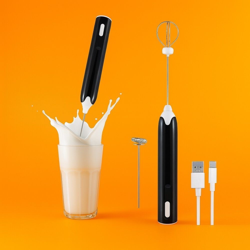 Mini Batidor Revolvedor De Caf&eacute; Y Espuma Leche Recargable Usb image number 1.0