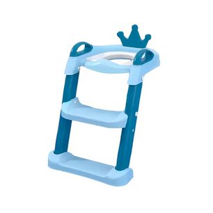 Escalera De Ba&ntilde;o Para Ni&ntilde;os Dise&ntilde;o Coronita Azul