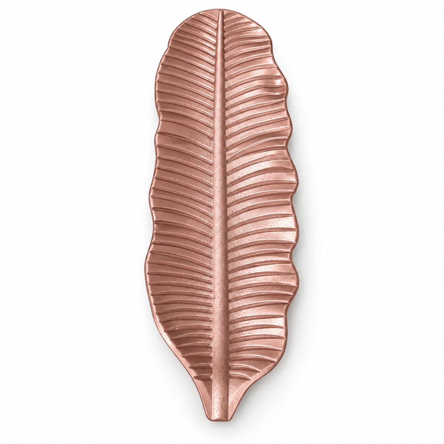 Bandeja Decorativa Forma Hoja Alargada Rose Gold 47 Cm image number 3.0