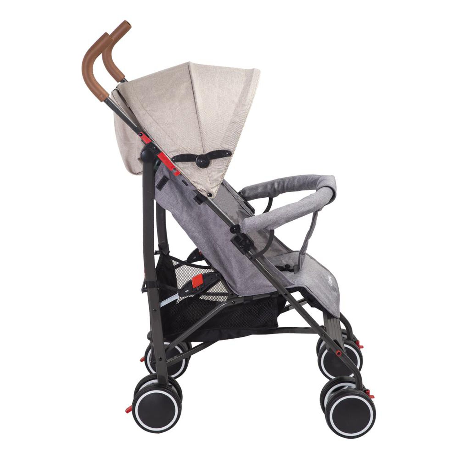 Coche Paragua Bebesit Clap Melange Beige image number 2.0
