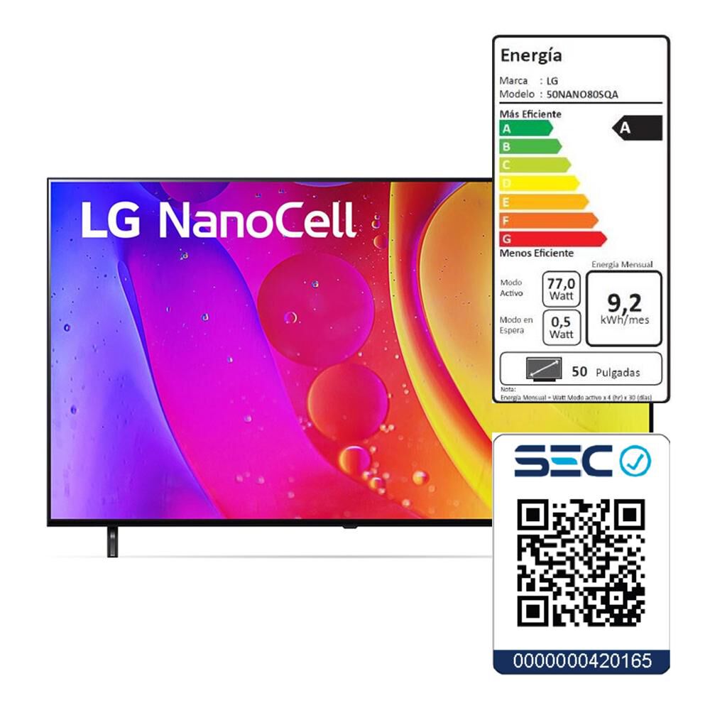NanoCell 55" LG 55NANO80SQA / Ultra HD 4K / Smart TV / Magic Remote image number 12.0