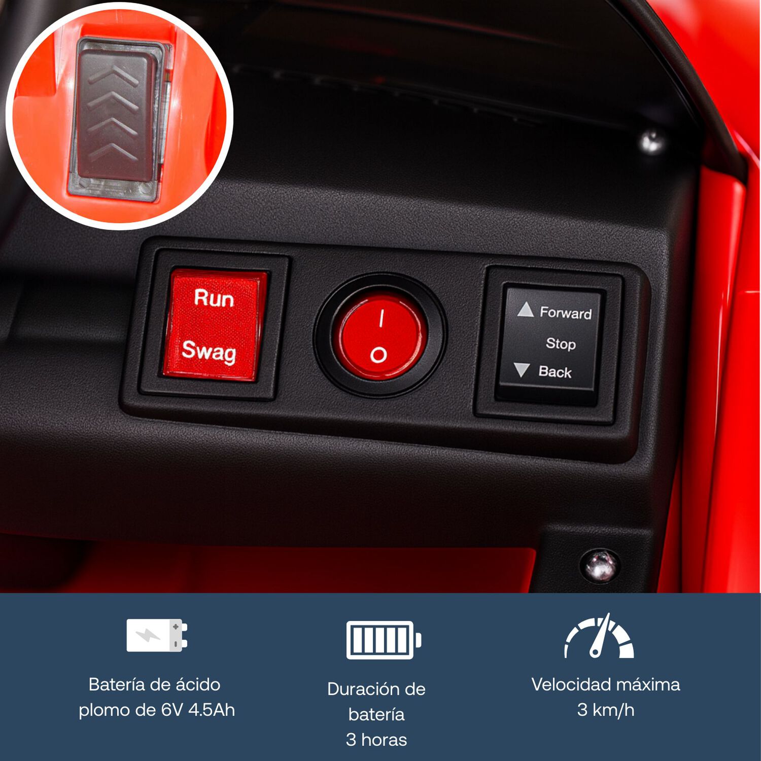 Auto El&eacute;ctrico Meche Premium Ni&ntilde;os Ni&ntilde;as Infantil Rosado image number 4.0