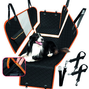 Cubre Asiento Auto Para Mascotas Funda Cobertor Duke 5 En 1