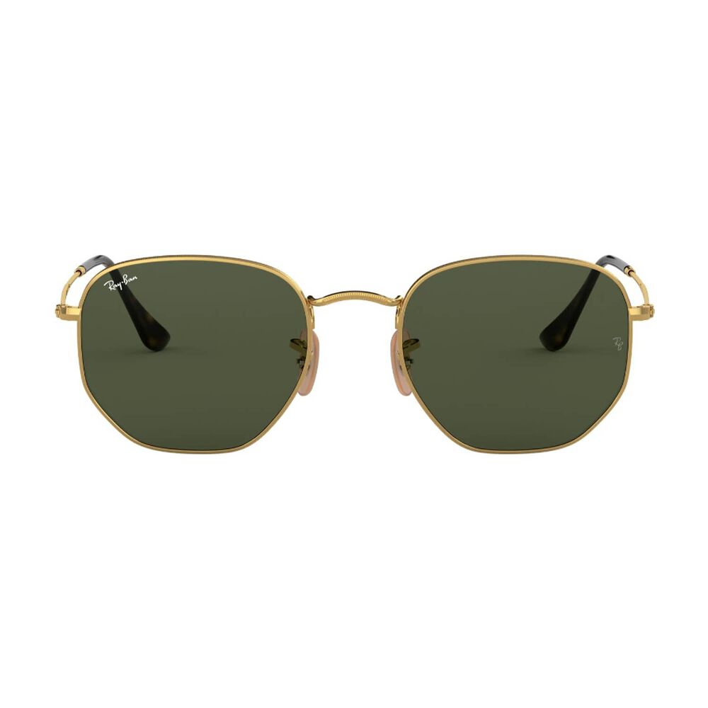 Lentes De Sol Hexagonal Gold Green Ray-ban image number 0.0