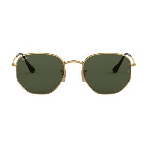 Lentes De Sol Hexagonal Gold Green Ray-ban