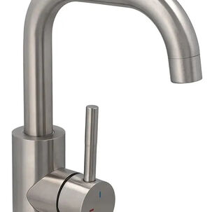 Monomando Lavamanos Novara Stretto Color Inox Satinado