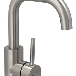 Monomando Lavamanos Novara Stretto Color Inox Satinado