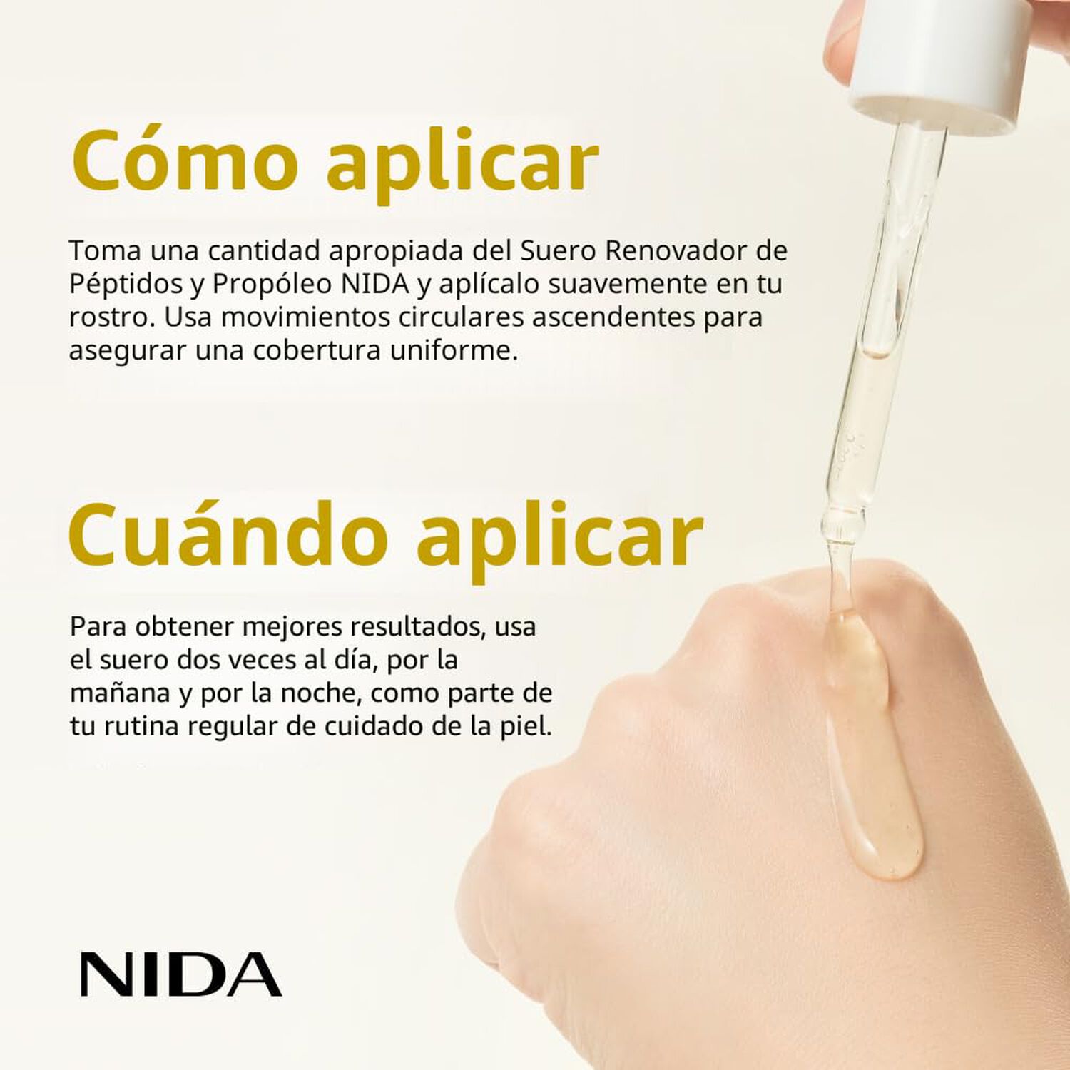 Peptide Propolis Renewal Serum (nida) -50ml Serum Antiedad Con Prop&oacute;leo Y P&eacute;ptidos image number 6.0