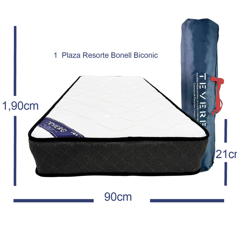 Colch&oacute;n Tevere 1 Plaza 21 Cm Altura image number 1.0