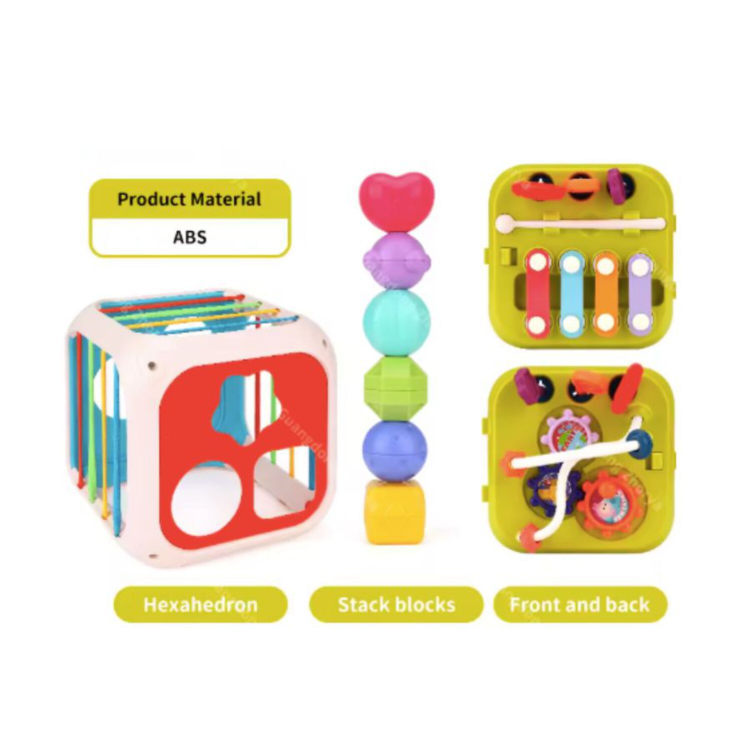 Cubo De Actividades Para Beb&eacute;s Juguete De Ense&ntilde;anza 7 En 1 image number 3.0