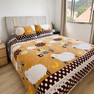 Cubrecama 2 Plazas Polar Con Chiporro Dulce Pradera - 230x250 Cm