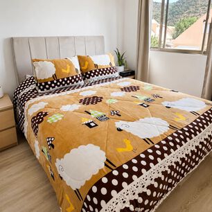 Cubrecama 2 Plazas Polar Con Chiporro Dulce Pradera - 230x250 Cm