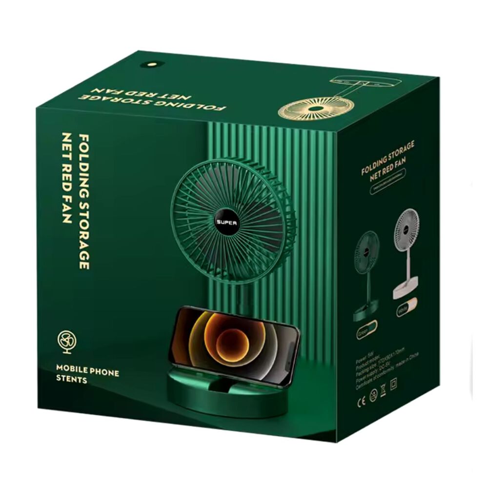 Mini Ventilador De Escritorio Usb Con 3 Velocidades 270 Grados image number 0.0