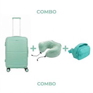 Maleta Cabina Moose Travel + Coj&iacute;n Memory Foam + Banano / Menta