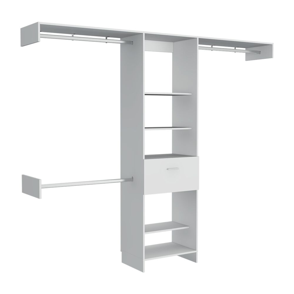 Closet 1 Cajon Multiples Barras Fm-015b Blanco image number 0.0