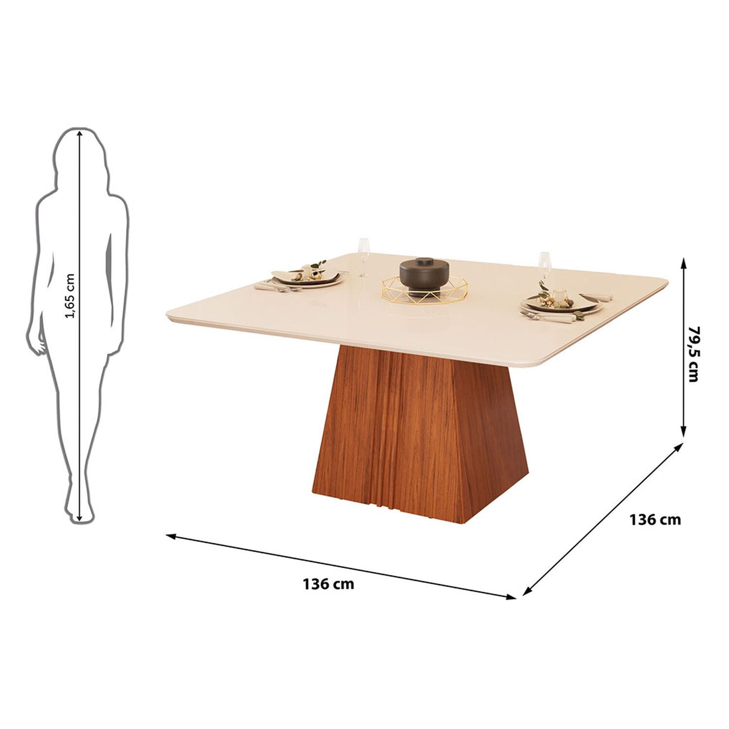 Juego De Comedor Vekkahome Italia 8 / 8 Sillas image number 1.0