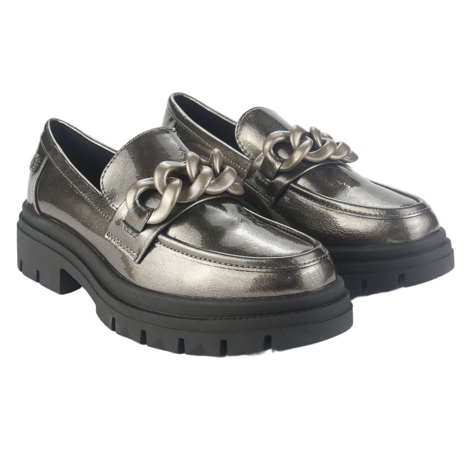 Mocasin Chalada Mujer Selina-5 Plateado Casual image number 4.0