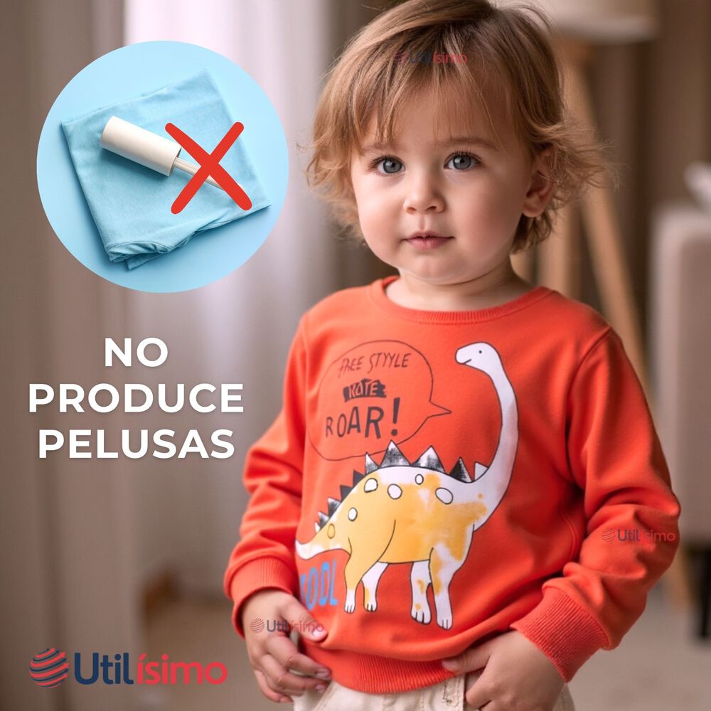 Poler&oacute;n Ni&ntilde;o Manga Larga 100% Algod&oacute;n Naranja Dinosaurios image number 6.0