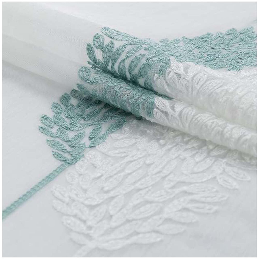 Set De 02 Visillos Bordados Con Argollas 140x230 Cm Mod11 image number 2.0