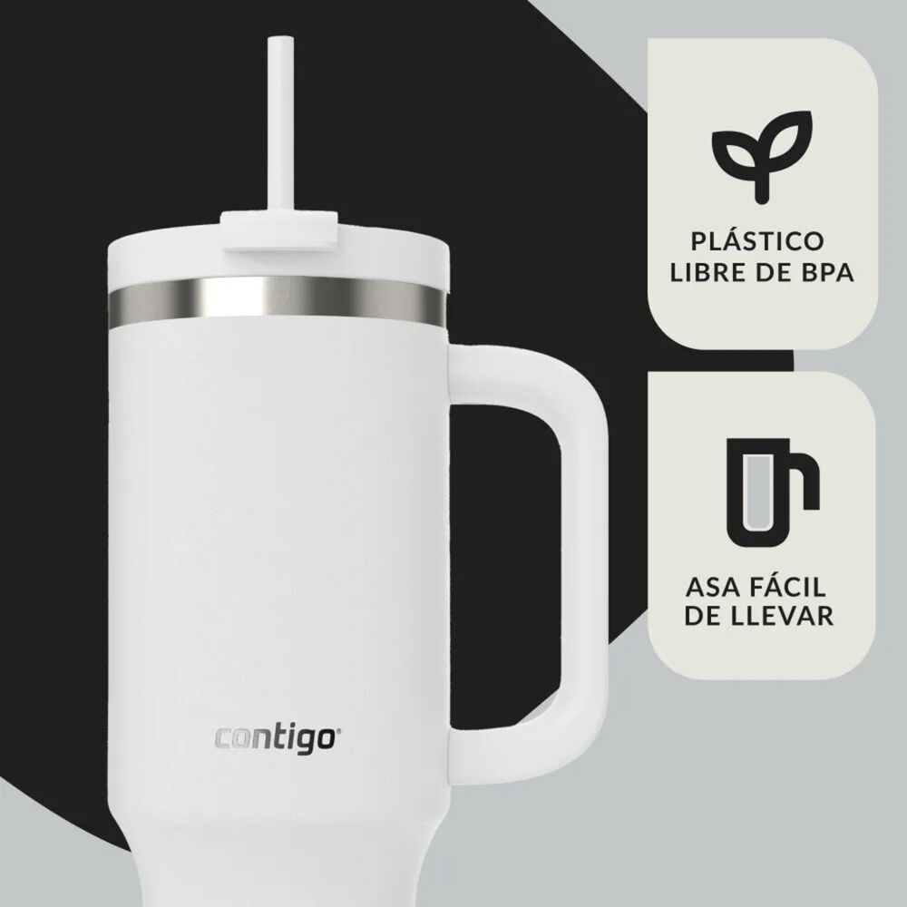 Vaso Tumbler Contigo Streeterville 1182 Ml Frio Blanco image number 3.0
