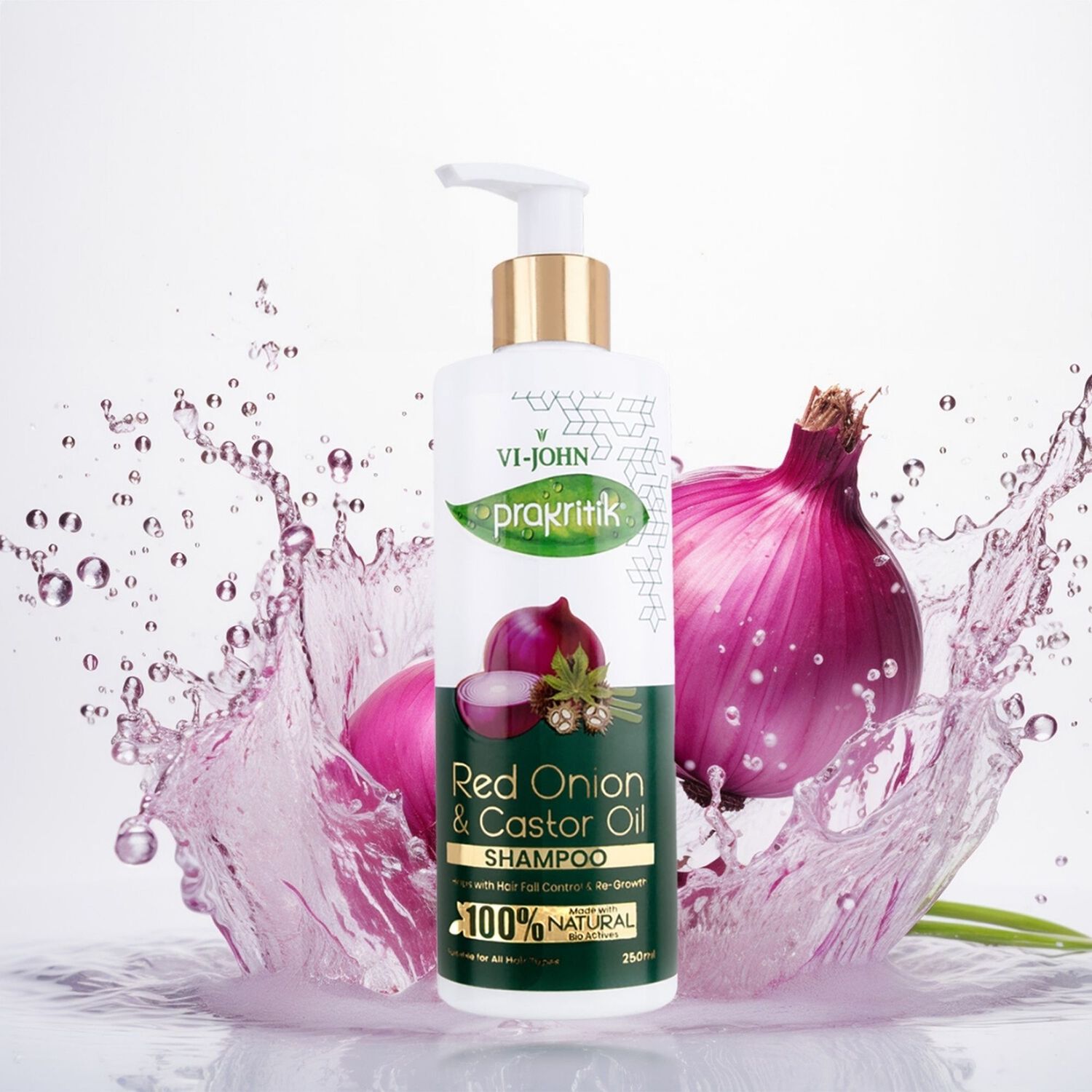 Prakritik Shampoo Cebolla Roja Y Castor 250 Ml image number 2.0