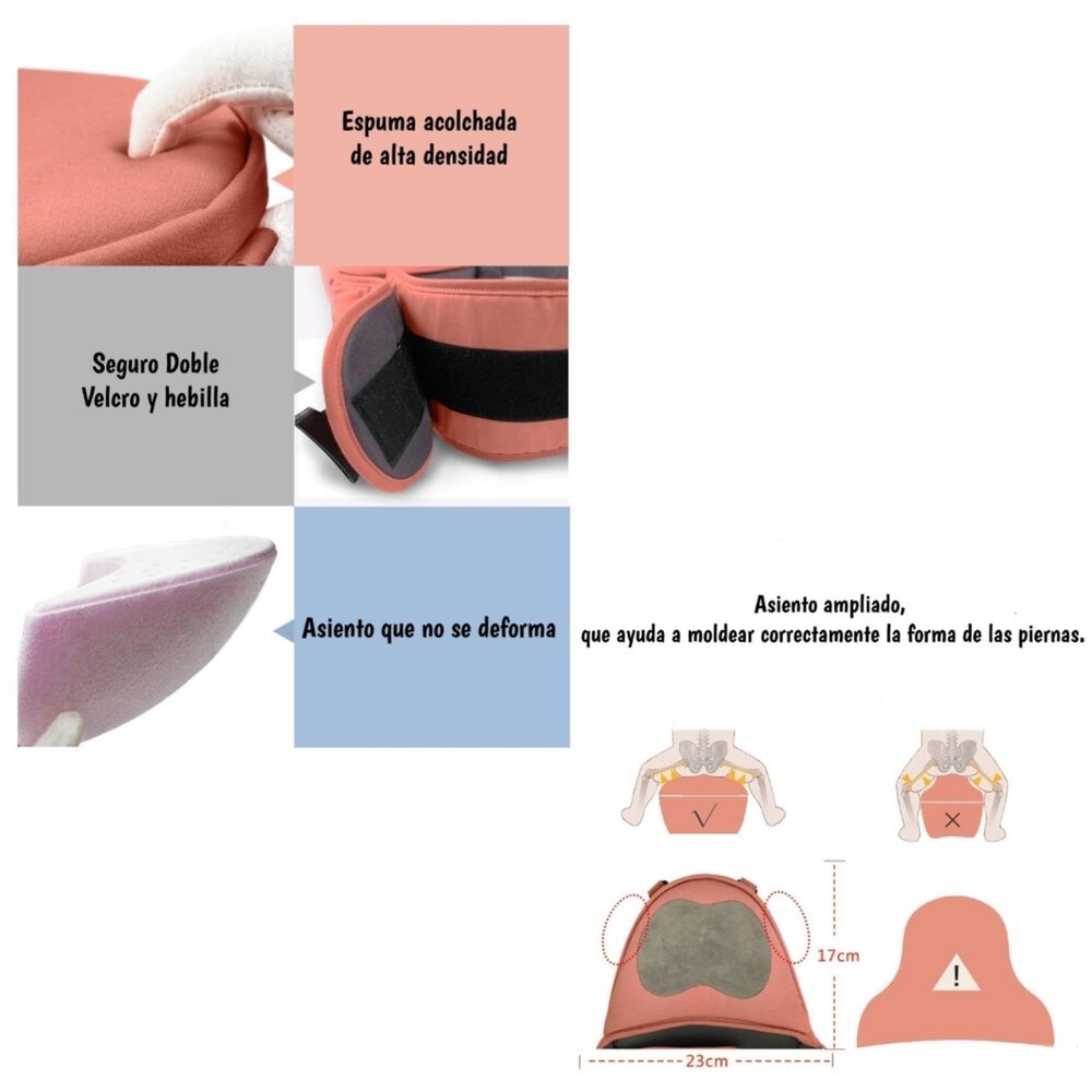 Portabeb&eacute; Ergonomico 0-3 A&ntilde;os Sonet Gris By Lubabycas image number 0.0