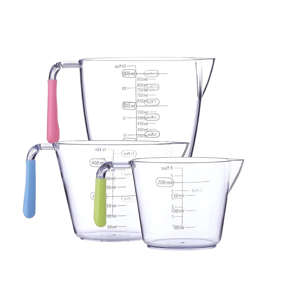 Set De 3 Jarras Medidoras Plástico 3 Medidas image number 0.0