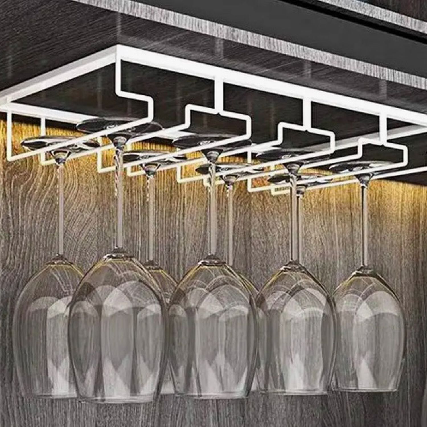 Repisa Copas Metal Cromado Blanco image number 0.0