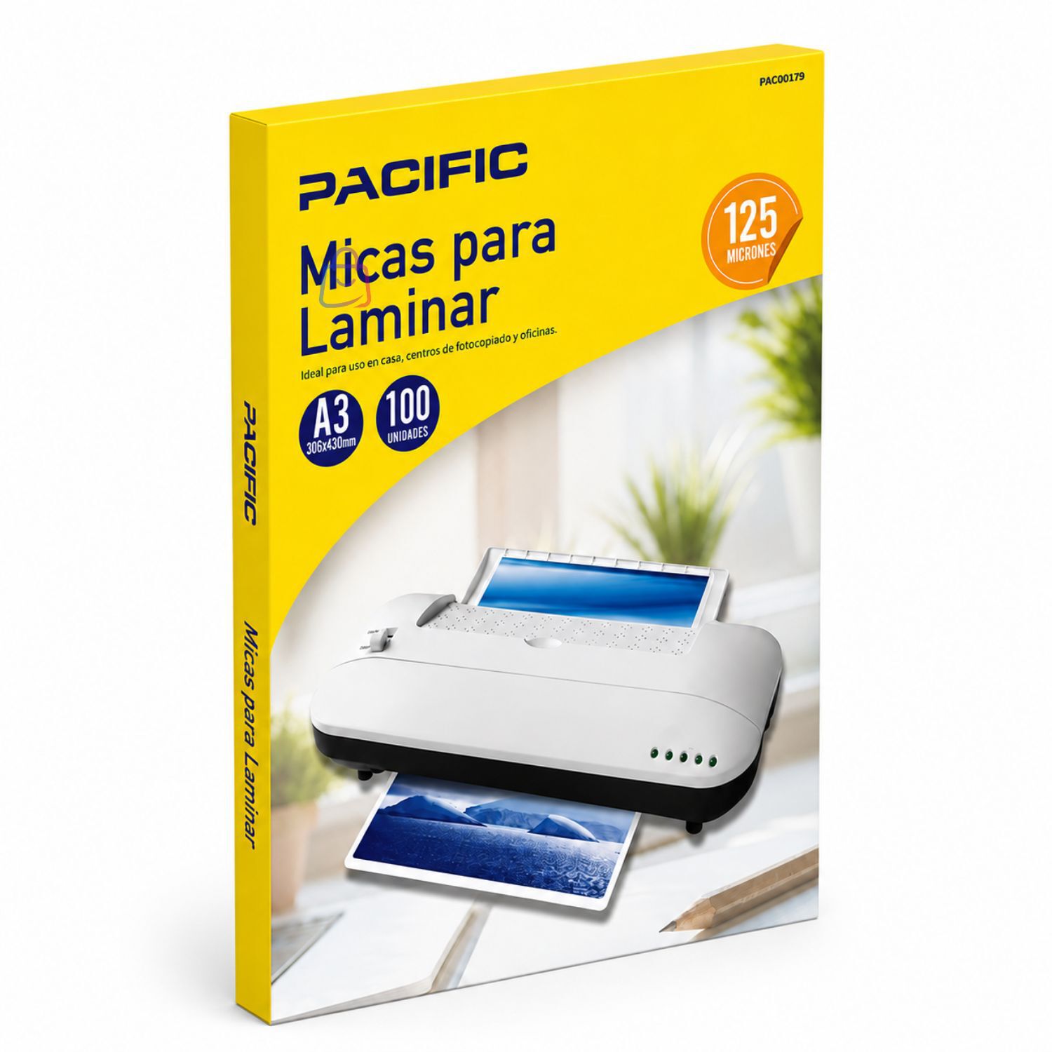 L&aacute;minas A3 Para Termolaminadora 125 Micras 100 Unidades - Ps image number 2.0
