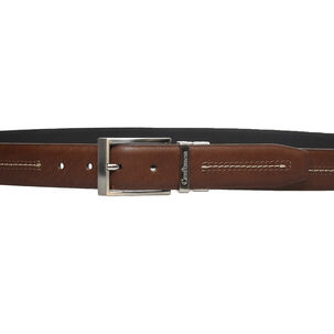 Cinturón Lewis Craftmen Reversible Café Negro 100% Cuero Genuino