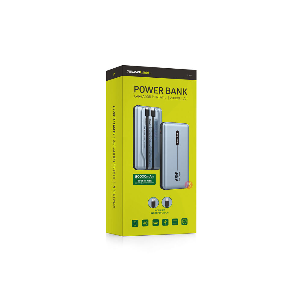 Power Bank Carga R&aacute;pida 20000mha 65w - Ps image number 3.0