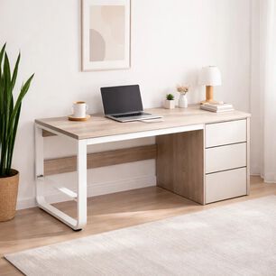 Escritorio Con Cajones Andorra Gray