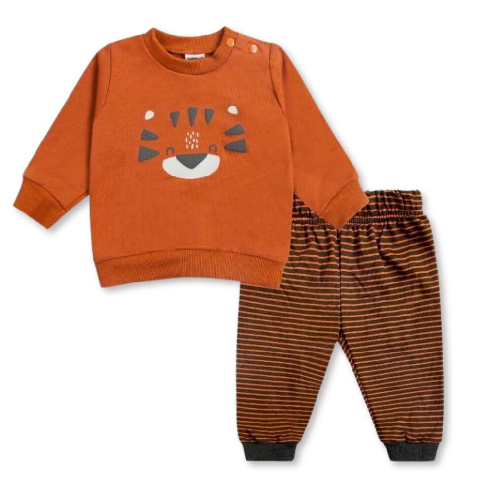 Set 2 Piezas Conjunto Buzo Poleron Ni&ntilde;o 100% Algodon Happy Cats image number 0.0