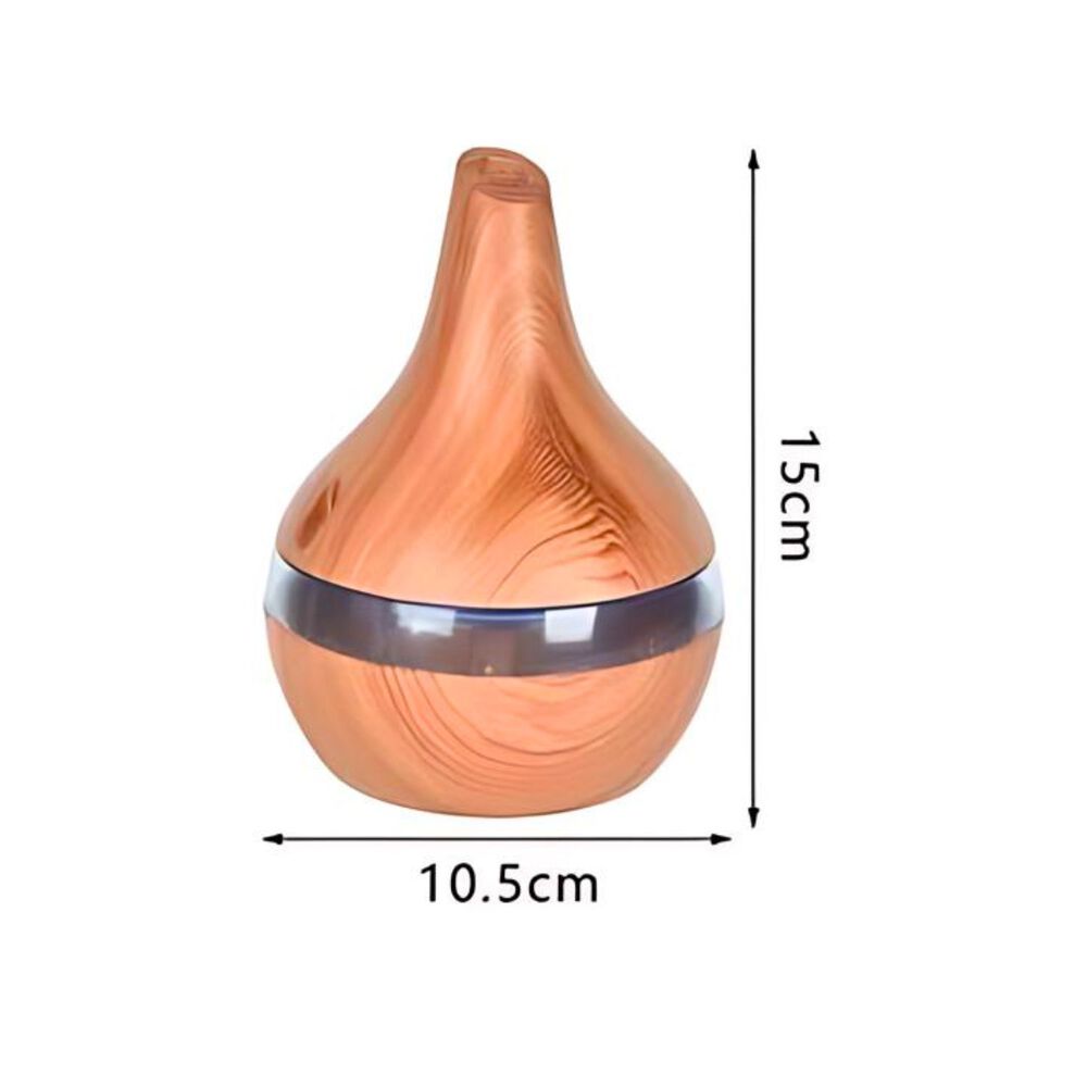 Humidificador Difusor Luz Led Color Marron Claro image number 4.0