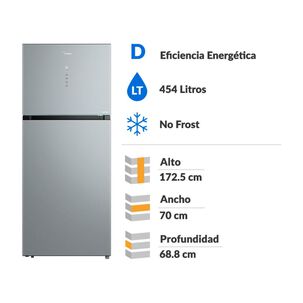 Refrigerador Top Freezer Midea Mdrt611eve50 / No Frost / 454 Litros / D